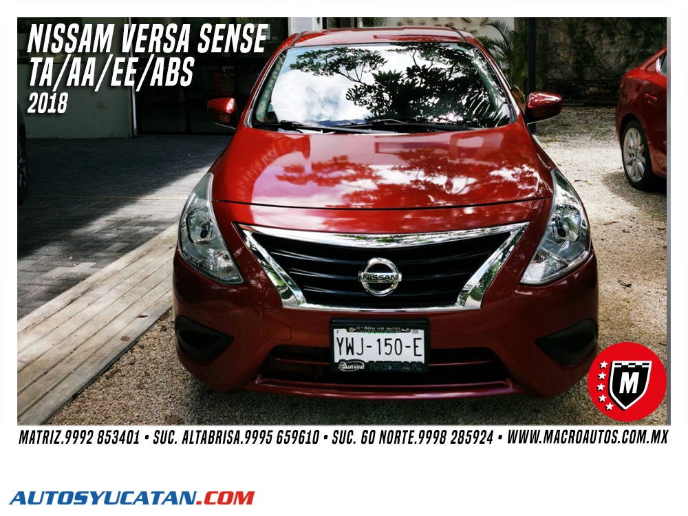 NISSAN VERSA SENSE 2018 AUTOMATICO