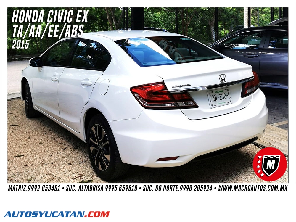 HONDA CIVIC EX 2015 AUTOMATICO