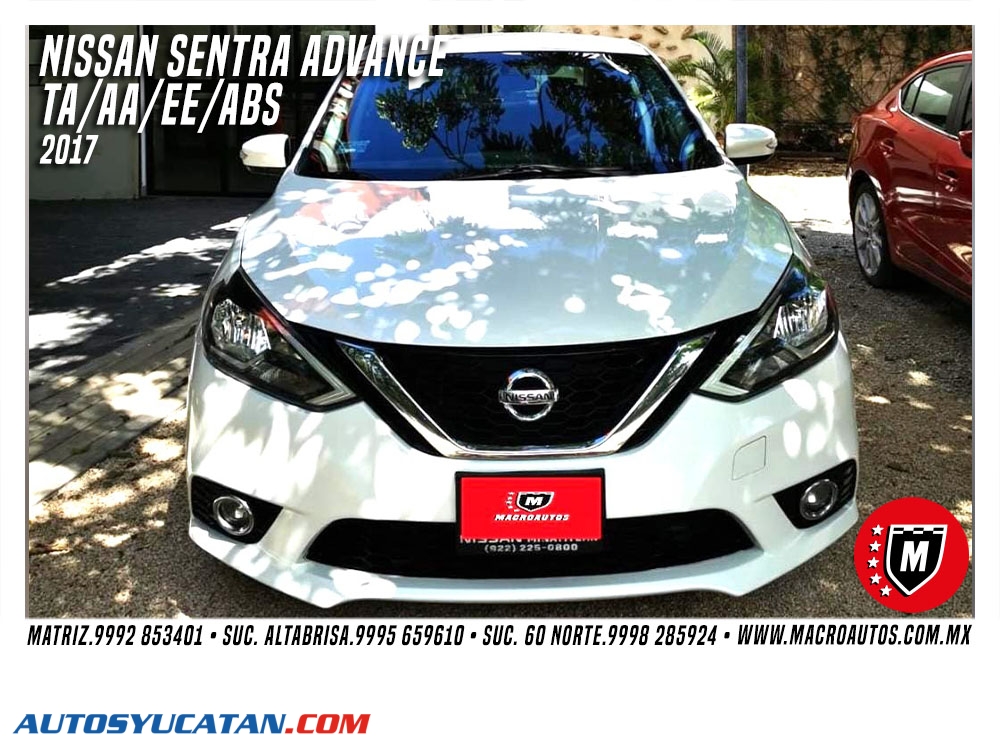 NISSAN SENTRA ADVANCE 2017 AUTOMATICO