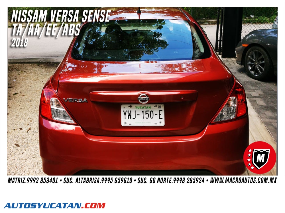 NISSAN VERSA SENSE 2018 AUTOMATICO
