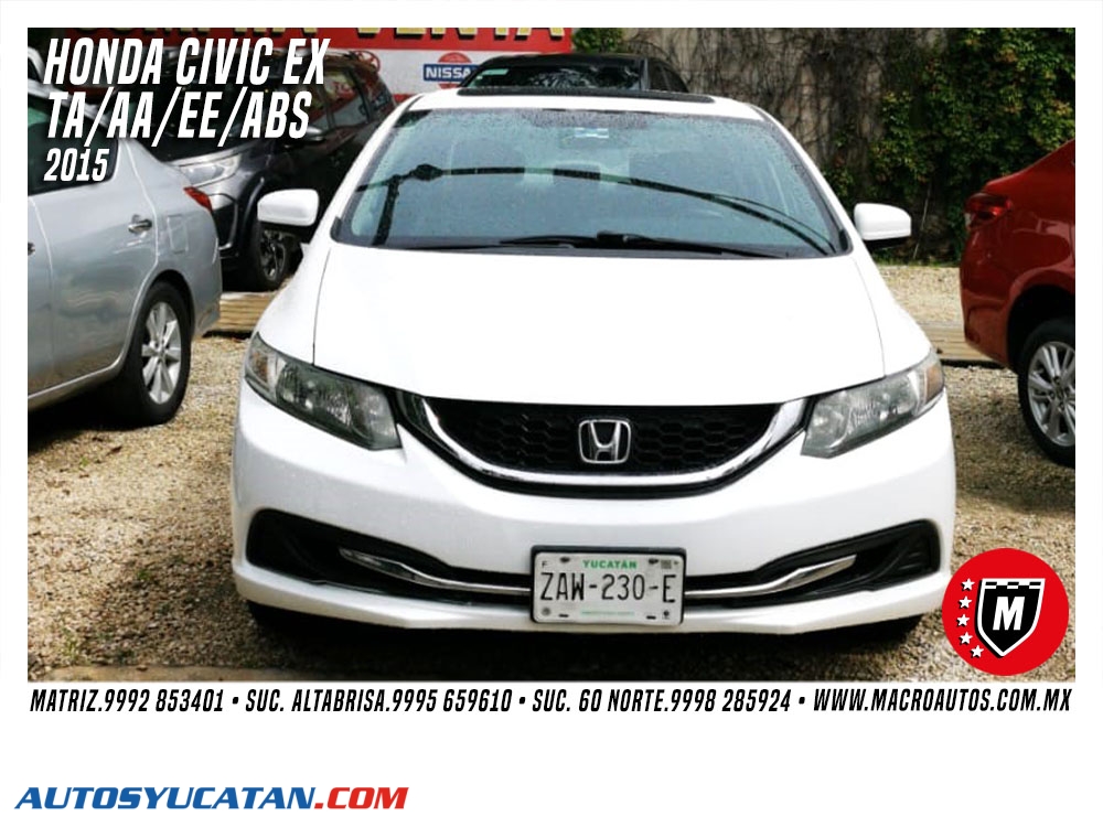 HONDA CIVIC EX 2015 AUTOMATICO