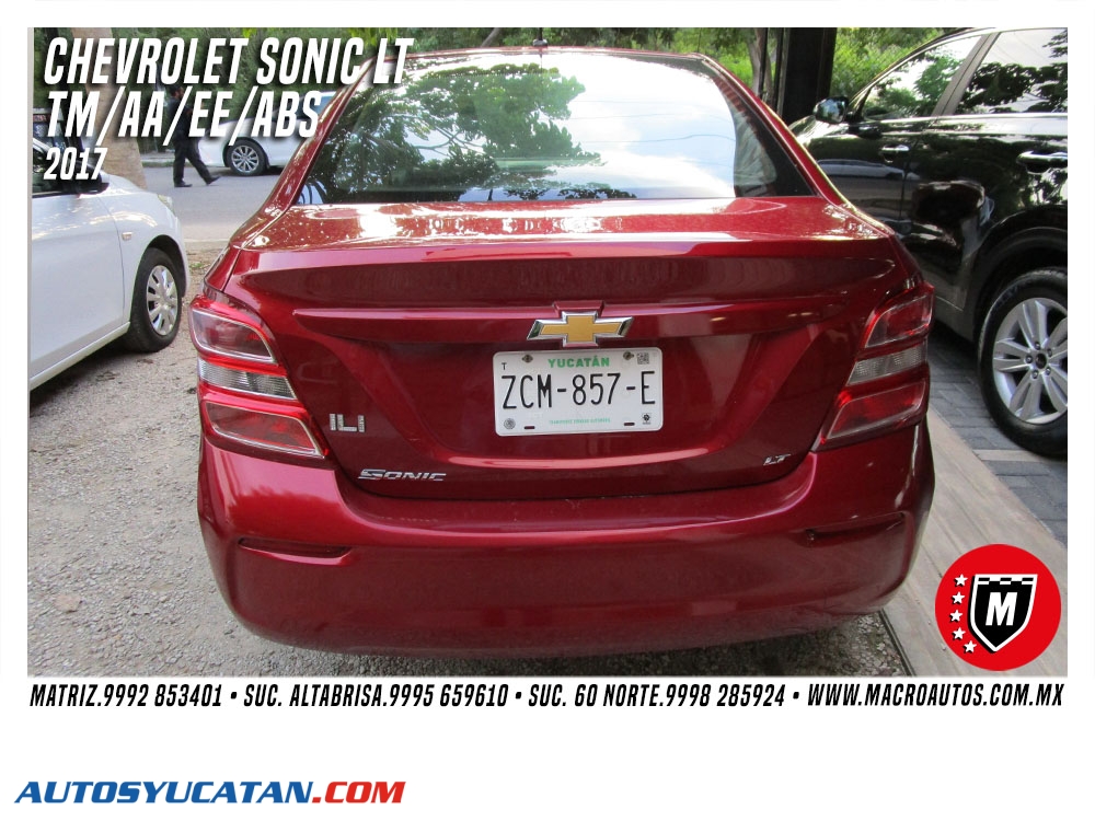 CHEVROLET SONIC LT 2017 STANDAR