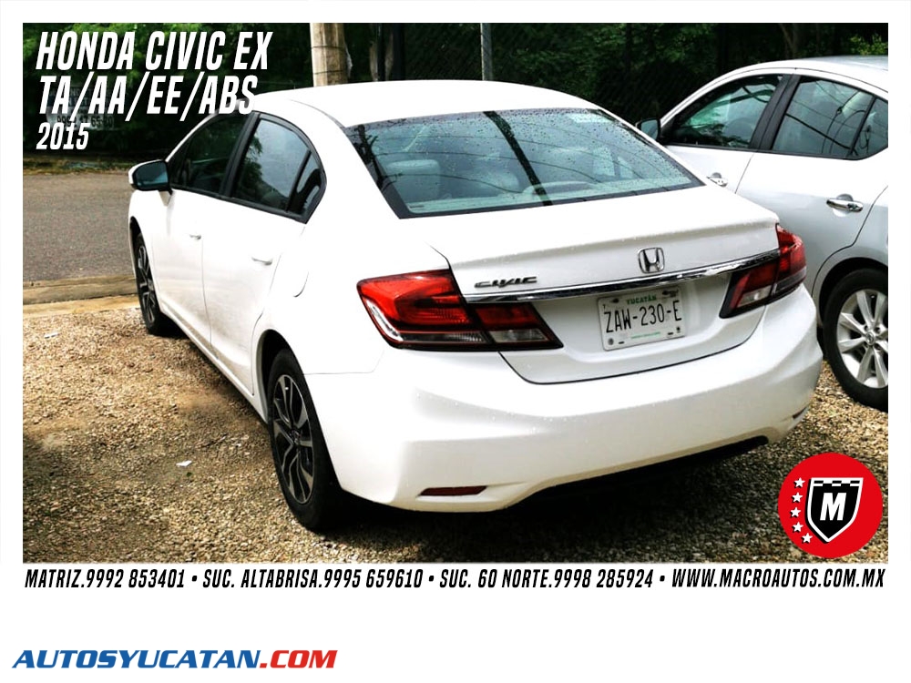 HONDA CIVIC EX 2015 AUTOMATICO