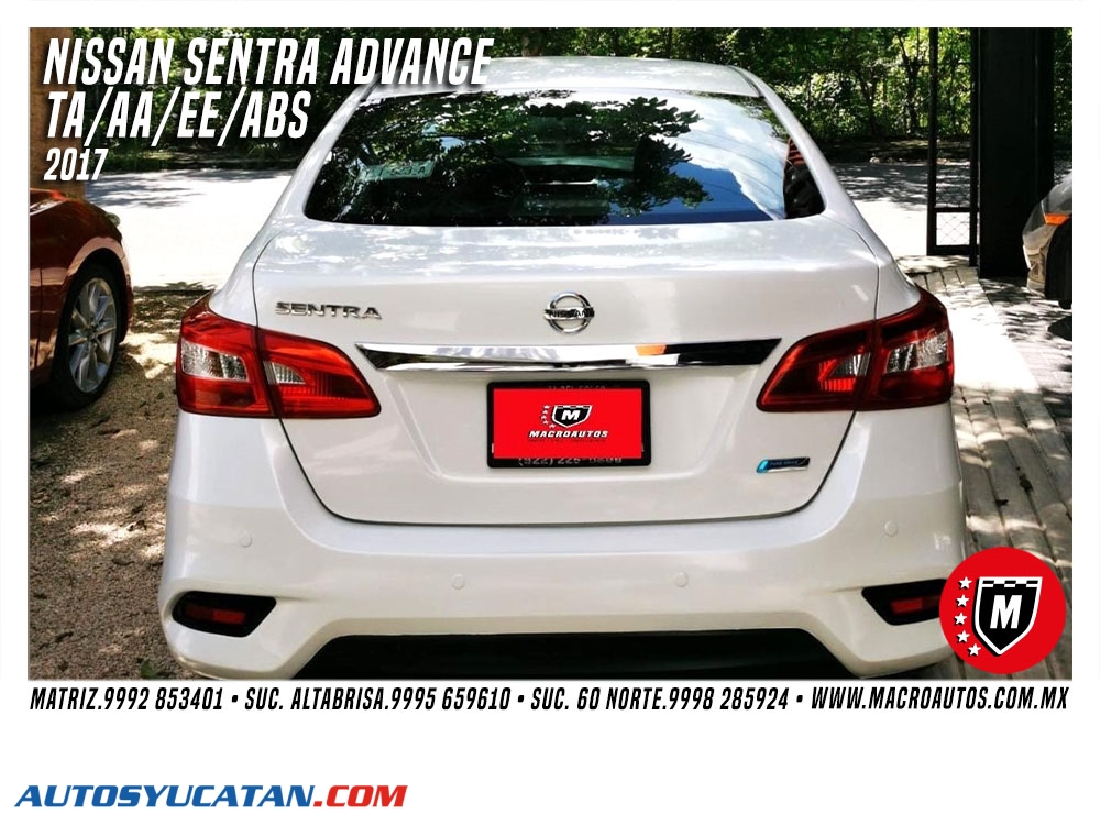 NISSAN SENTRA ADVANCE 2017 AUTOMATICO